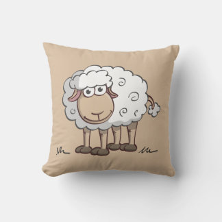 Almofada Vrolijke illustratie van een lachend schaap