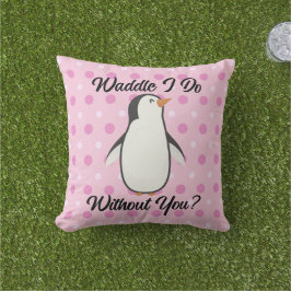 Almofada Waddle Eu Faço Sem Você Travesseiro decorativo
