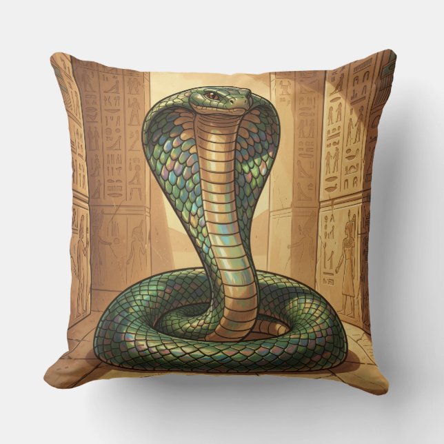Almofada Wadjet – Ägyptische Schlangengöttin (Frente)