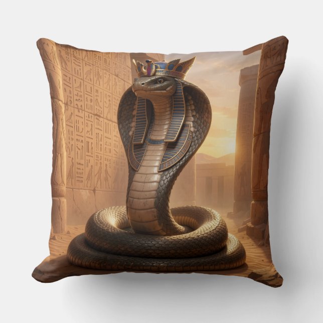 Almofada Wadjet – Egyptian Cobra Goddess´5 (Frente)