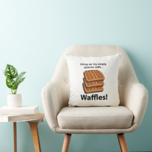 Almofada Waffles Preenchendo Meus Espaços Vazios Com Waffle
