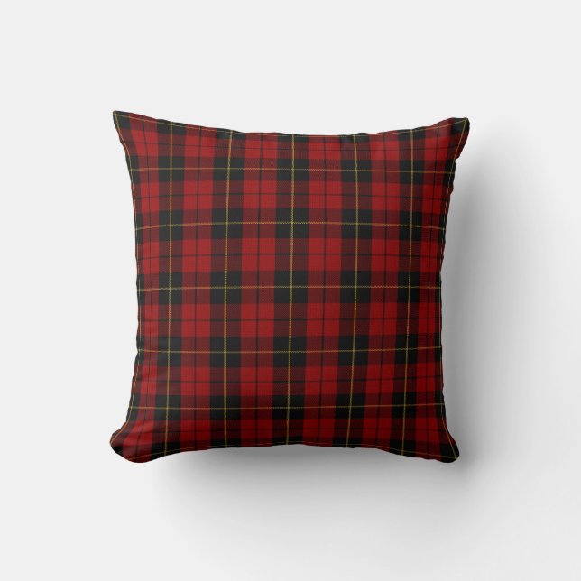 Almofada Wallace Tartan Scottish Clan Xadrez Standard (Frente)