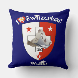 Almofada Wallis Valais Schweiz Suisse Kissen