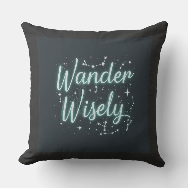 Almofada Wander Wisely Travesseiro decorativo (Frente)