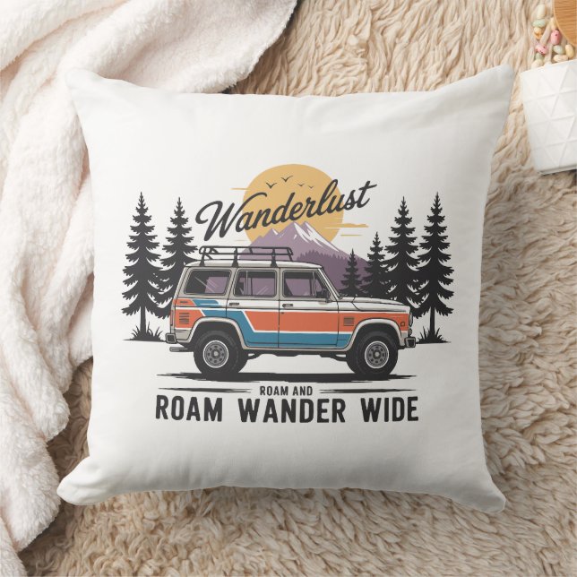 Almofada Wanderlust Camper - Roam e Roam Wander Wide (Cobertor)
