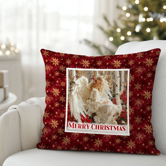 Almofada Warm Victorian Angel Christmas Gift Pillow (Warm Victorian Angel Christmas Gift Pillow)