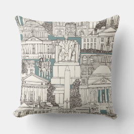 Almofada Washington DC toile juniper