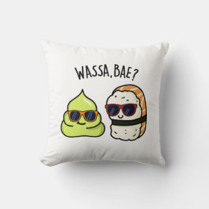 Almofada Wassa Bae Cute Comida Wasabi Pun