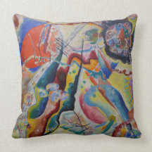 Wassily Kandinsky, pintura com uma mancha vermelha