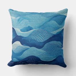 Almofada water blue pattern