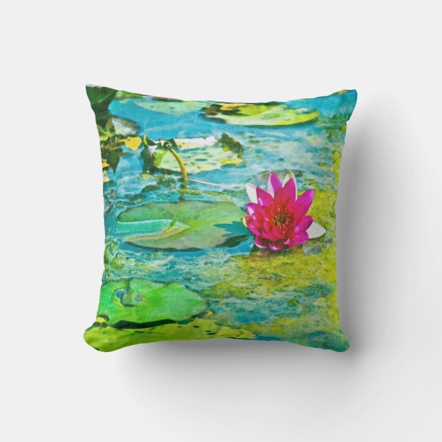 Almofada Water Lily Lilypad (Frente)