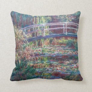 Almofada Water Lily Pond (Harmonie Rosa, Monet)