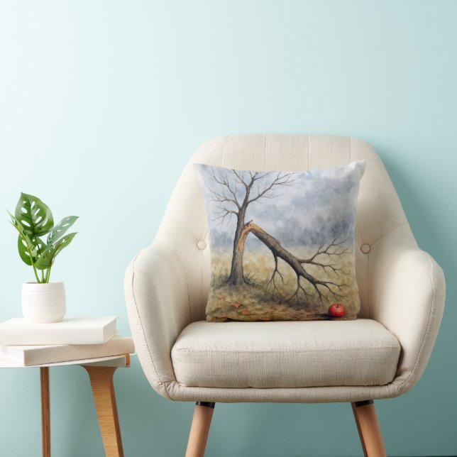 Almofada Watercolor Broken Apple Tree  (Cadeira)