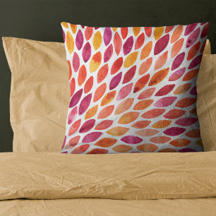 Almofada Watercolor brush stroke burst yellow and orange