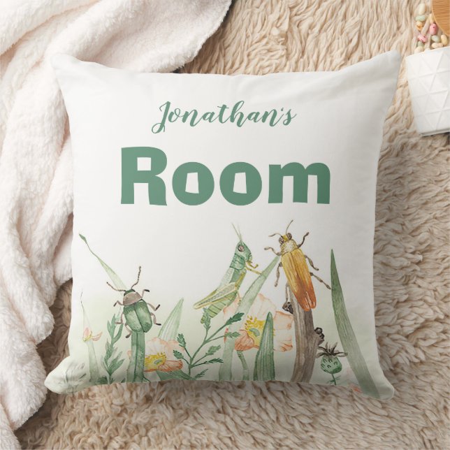 Almofada Watercolor Child's Bug Insect (Cobertor)