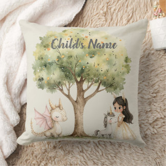 Almofada Watercolor Fairytale Princess Whimsical