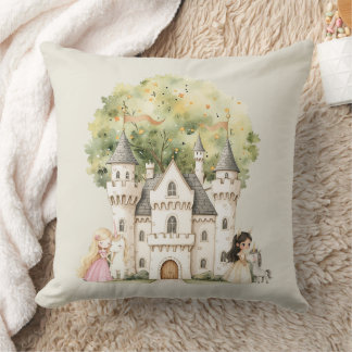Almofada Watercolor Fairytale Princess Whimsical