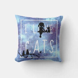 Almofada Watercolor Galaxy Girl