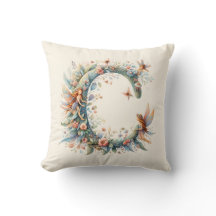 Watercolor Greenery Fairies Monograma - Letra C