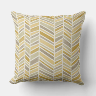 Almofada Watercolor Herringbone, Butterscotch, Mostarda, Ta