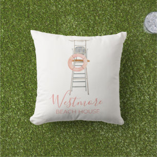 Almofada Watercolor Lifeguard Cadeira de Praia