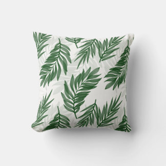 Almofada Watercolor Palm Leaf Patterna Art
