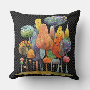 Almofada Watercolor Quirky Whimsroom Forest