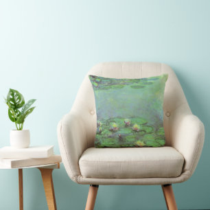 Almofada Waterlilies por Claude Monet, impressionismo do