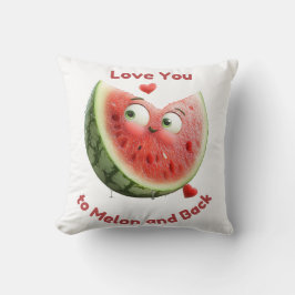 Almofada Watermelon Love: Sweet & Juicy Heart