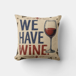 Almofada We Have Wine Rustic Wine Lover Kitchen Decor