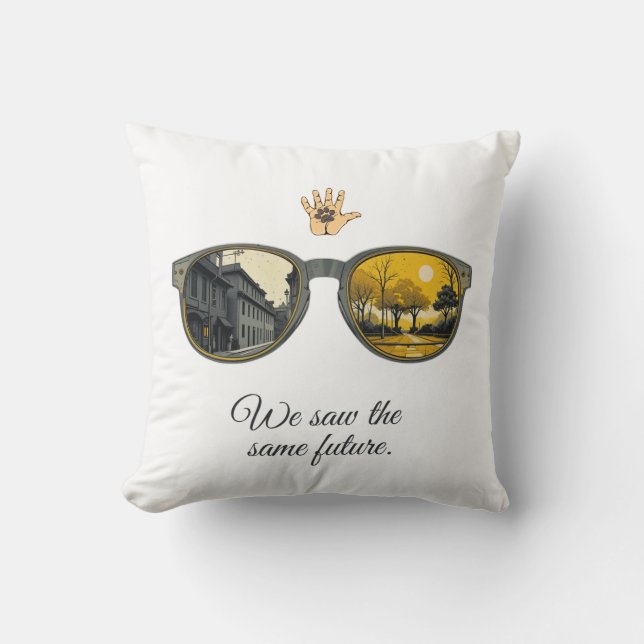 Almofada We saw the same future (Frente)