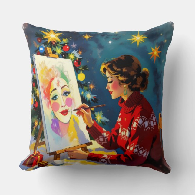 Almofada „Weihnachtliche Harmonie“ (Frente)