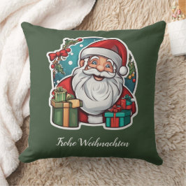 Almofada Weihnachtsmann mit Geschenken -