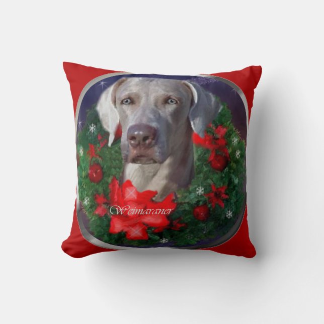 Almofada Weimaraner Christmas (Frente)