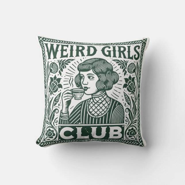 Almofada Weird Girls Club (Frente)