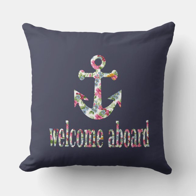 Almofada welcome aboard (Frente)