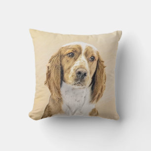 Almofada Welsh Springer Spaniel Painting - Arte Original De