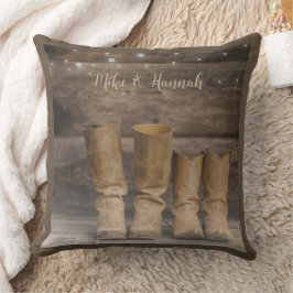 Almofada West Cowboy Boots Russo Barn Monograma