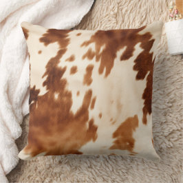 Almofada Western Brown Cream Cowhide