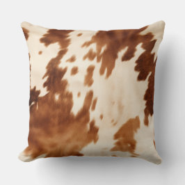 Almofada Western Brown Cream Cowhide