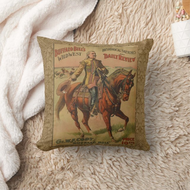 Almofada Western Buffalo Bill Wild West (Cobertor)