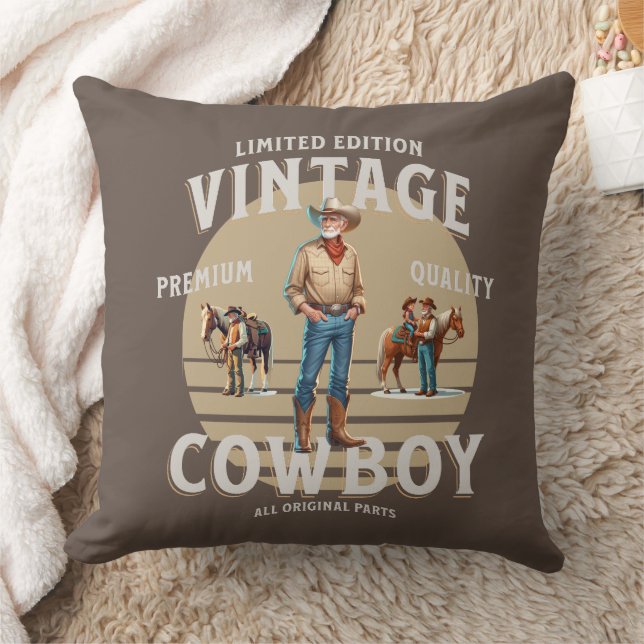 Almofada Western Rodeo Vintage Cowboy (Cobertor)