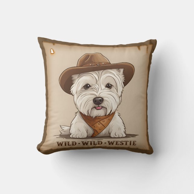 Almofada Westie Cushion - Westie selvagem (Frente)