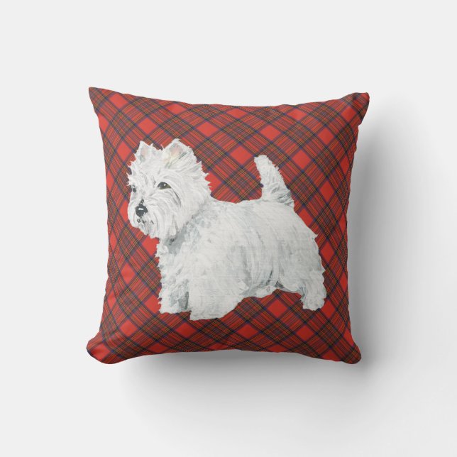 Almofada Westie em Pé (Frente)