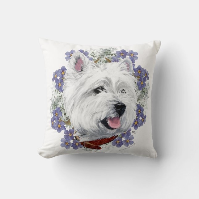 Almofada Westie Não Me Esqueças (Frente)