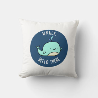 Almofada Whale Hello Ali Engraçado Whale Pun