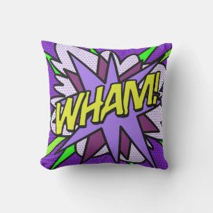 Almofada WHAM História em Quadrinhos Moderna Divertida e Le