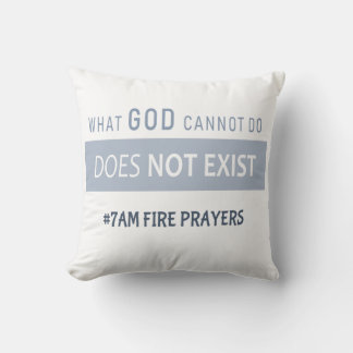Almofada What God cannot do does not exist NSPPD Prayer