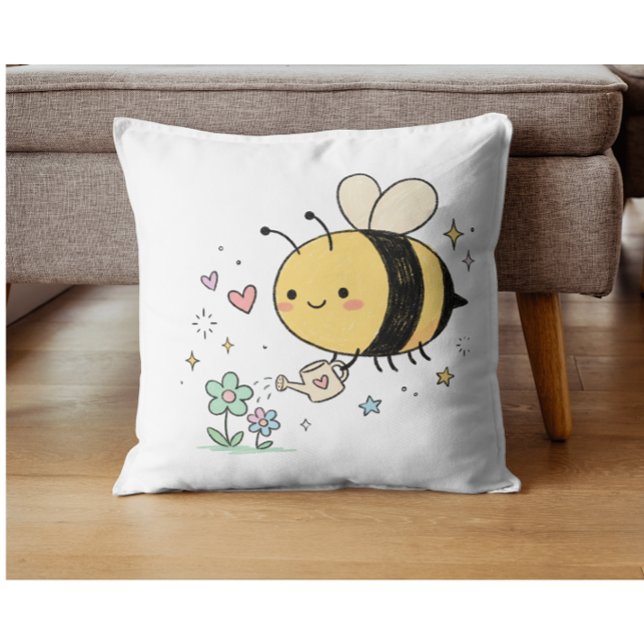 Almofada  Whimsical Bumblebee Nature Lover  (Criador carregado)