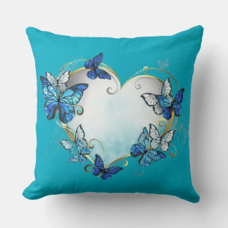 Almofada Whimsical Butterflies Heart Pillow